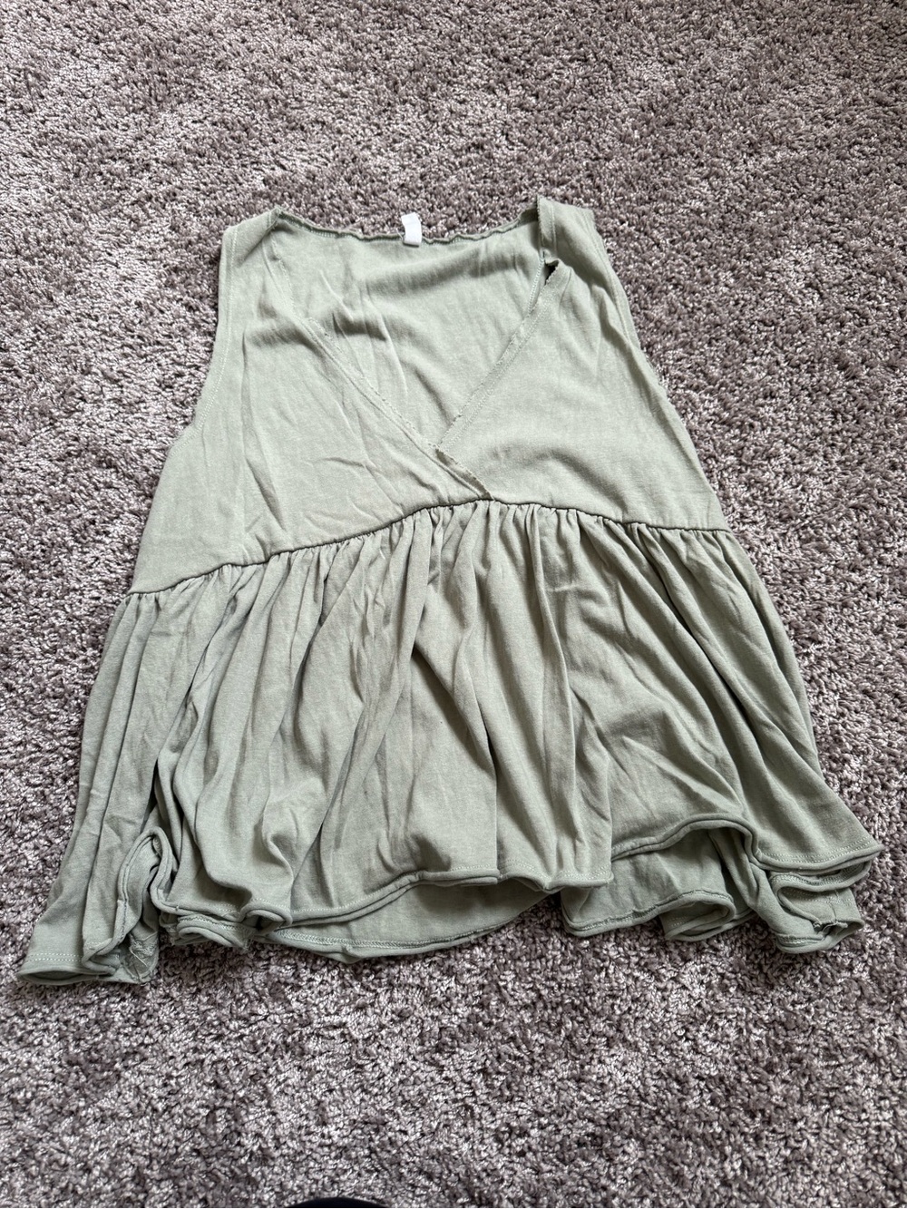 Women's Green Flowy Top